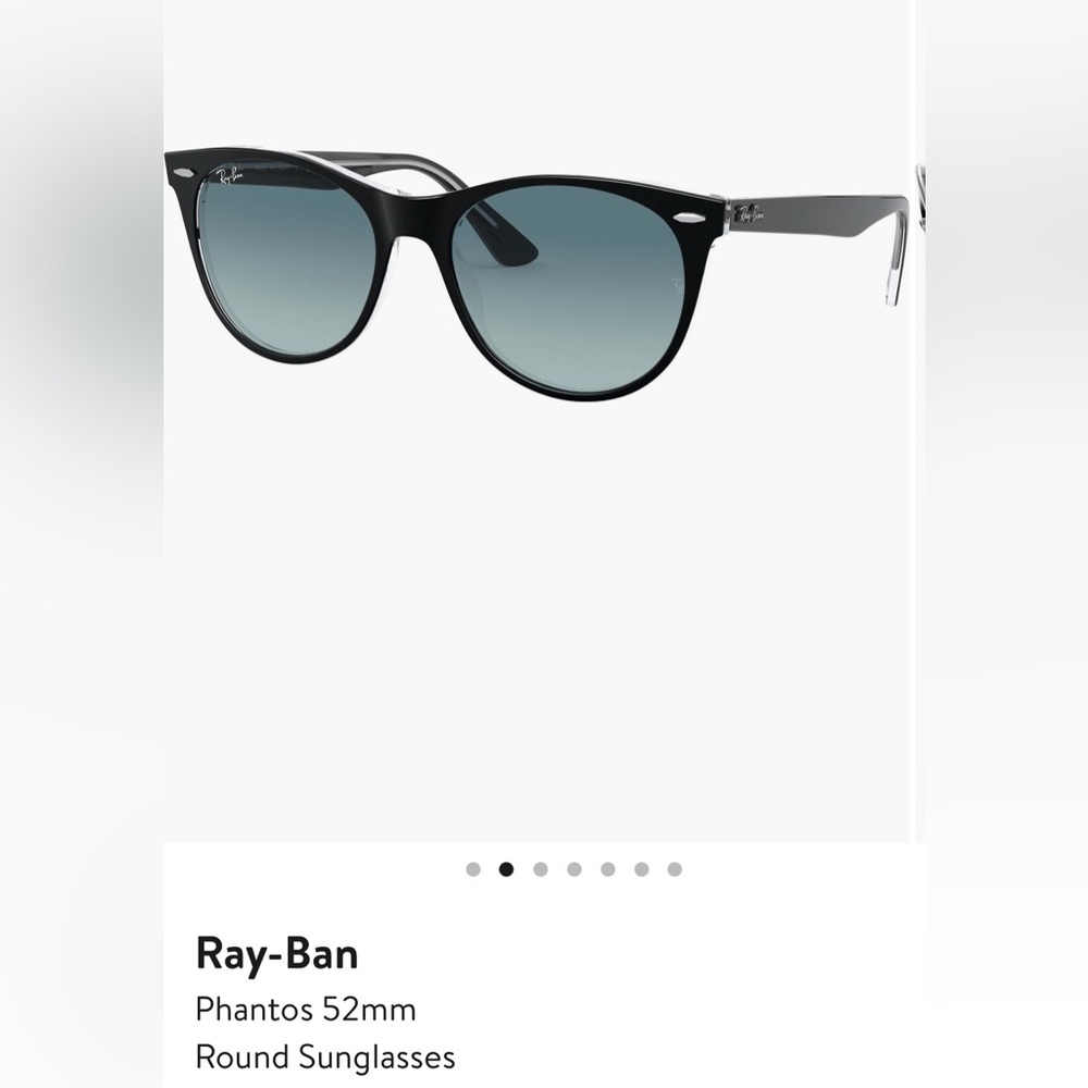 Ray-Ban Black Round Sunglasses 52mm
